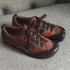 KALSO Earth VINTAGE ZIGGY OCHRE Leather Lace Up Shoes RARE!!